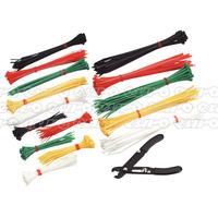 CT375 Cable Ties Assorted with Pliers Pack of 375