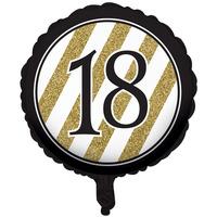 Cti Black And Gold 18 Inch Foil Balloon - 18