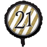 cti black and gold 18 inch foil balloon 21