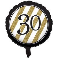 cti black and gold 18 inch foil balloon 30