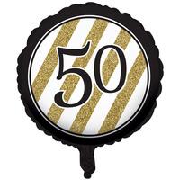 Cti Black And Gold 18 Inch Foil Balloon - 50