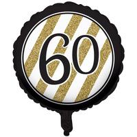 cti black and gold 18 inch foil balloon 60