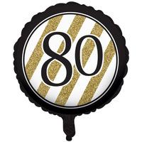 Cti Black And Gold 18 Inch Foil Balloon - 80