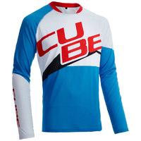 Cube Action Pilot LS Jersey White/Blue/Red