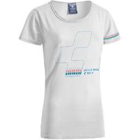 Cube Icon Womens SS Tee White/Blue