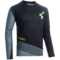 Cube Action Essential LS Jersey Black/Grey/Green