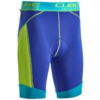 cube mountain liner shorts bluelime