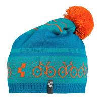Cube Norwegian Bobble Hat Blue/Orange