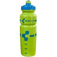 cube logo water bottle 075l limeblue