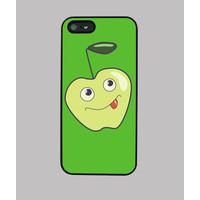 Cute Smiling Cartoon Apple