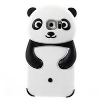 Cute Cartoon Panda Model Silicon Material Cover Case For Galaxy S7 edge/S7/S6/S5/S4/S4 Mini/S3 Mini Mobile Phone Sets