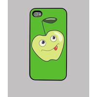 Cute Smiling Cartoon Apple