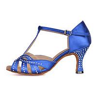 customizable womens dance shoes latin leatherette flared heel