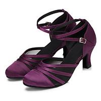 customizable womens latin ballroom dance shoes satin upper suede soft  ...