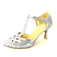 Customizable Women\'s Dance Shoes Modern/Standard Shoes Satin/Sparkling Glitter/Paillette Customized Heel Black/Blue/Red/Silver/Gold