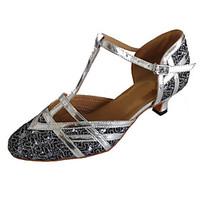 Customized Women\'s Latin Sandals Customized Heel Closed Toe Dance Shoes