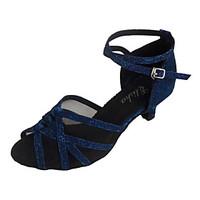 Customized Women\'s Open Toe Latin Dance Shoes Customized Heel Salsa Shoes