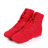 Customizable Women\'s Dance Shoes Canvas Canvas Jazz / Dance Boots Boots / Sneakers Low Heel Beginner /