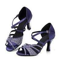 customizable womens dance shoes latin salsa samba satin customized hee ...