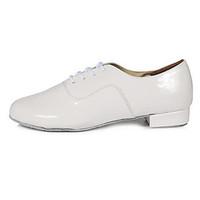 customizable mens dance shoes leatherette latin low heel practice begi ...