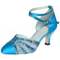 customizable womens latin modern dance shoes satin sparkling glitter s ...