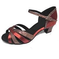 Customized Women\'s Latin Sandal Customized Heel Open Toe Dance Shoes