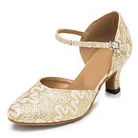 Customizable Women\'s Dance Shoes Lace / Sparkling Glitter Latin / Jazz / Modern / Swing Shoes / Salsa Sandals