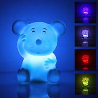 cute mouse shaped colorful light led night lamp 3xlr44