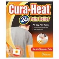 Cura-Heat Back & Shoulder Pain Relief Heat Patches 3s