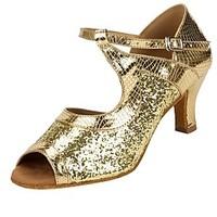 customizable womens dance shoes sparkling glitter latin sandals heels  ...