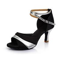 customizable womens dance shoes satin leatherette latin sandals custom ...