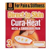 Cura-Heat Direct to Skin Neck &amp; Shoulder Pain 3 pads