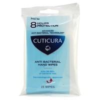 Cuticura Anti-Bacterial Hand Wipes 15 wipes