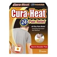 Cura-Heat Up to 24h Back &amp; Shoulder Pain Relief 3 patches