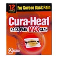 cura heat back pain max size