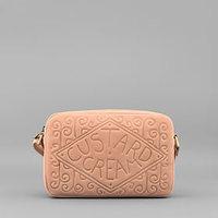 Custard Cream Leather Cross Body Bag