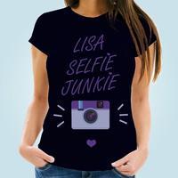 Customised Selfie Junkie Womens Tee