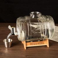 Customised Mini Barrel Drinks Dispenser with Engraved Stand