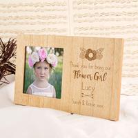 Customised Flower Girl Wooden Photo Frame