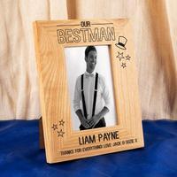 Customised Best Man Oak Frame