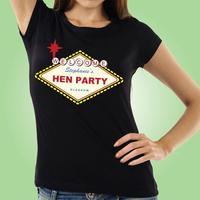 Customised Vegas Style Hen Do T-Shirt