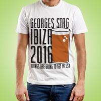 Customised Pint Themed Stag Do Tee