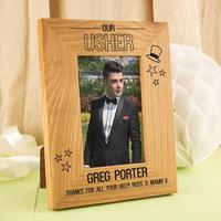 Customised Usher Oak Photo Frame
