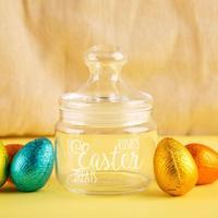Customised Easter Glass Chocolate Egg Jar