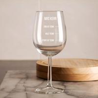 Customised Teacher Wine Glass