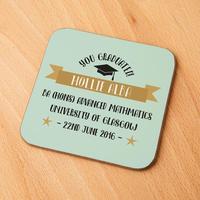 Customised Graduation Drinks Coaster