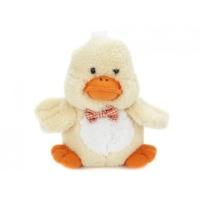 cute 18cm soft fluffy yellow easter chick plush teddy with bow tie