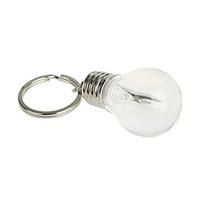 Cute Mini Emulational Bulb Shaped Novelty LED Light 7-color Flashing Keychain(Battery Included)