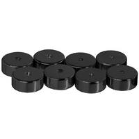 Custom Design Black Premium Floor Protectors (8 Pack)