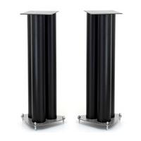 Custom Design RS303 Black / Mercury 24" Speaker Stands (Pair)